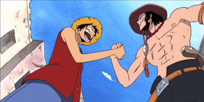 A influência de Ace em Luffy em One Piece